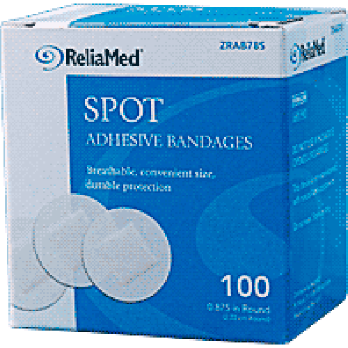 Spot Adhesive Bandage Sheer Plastic by ReliaMed, ZRAB78S