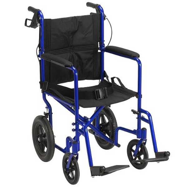 Expedition Lightweight Transport Chair by Drive EXP19BL, EXP19RD