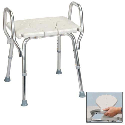 Shower Chair, Shower Chair with Arms, Shower Chair with Cutout Seat