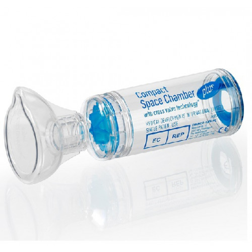 Antistatic Compact Space Chamber Plus (160 mL) Universal Asthma Spacer Vitality Medical