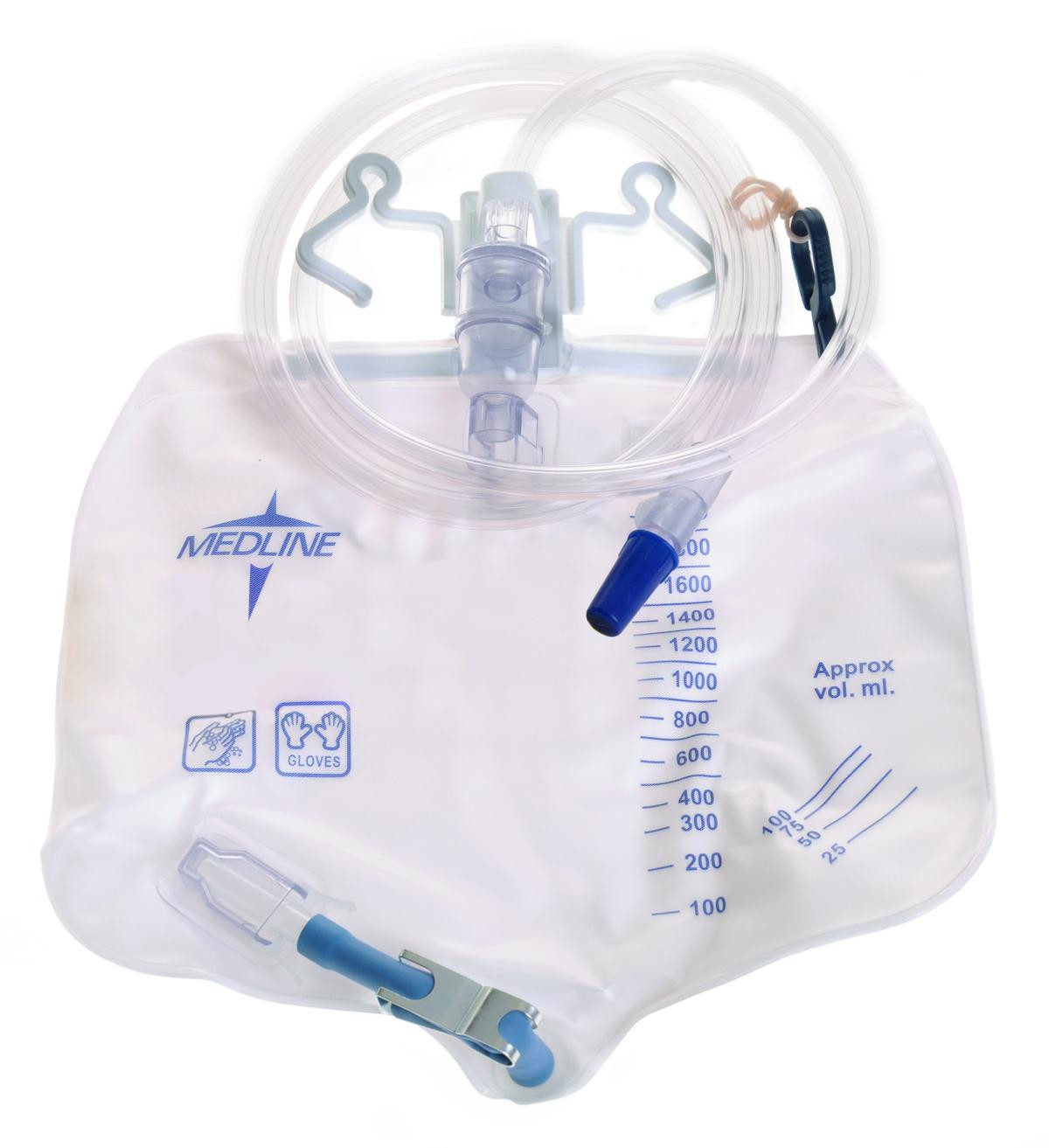 MedLine Urinary Drainage Bag 4,000 mL, 2000 mL AntiReflux