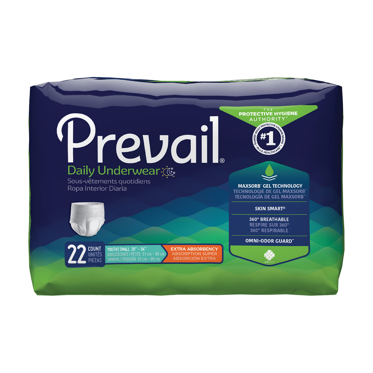 Prevail Daily Underwear S M L XL 2XL PV 511 PV 512 PV 513 PV