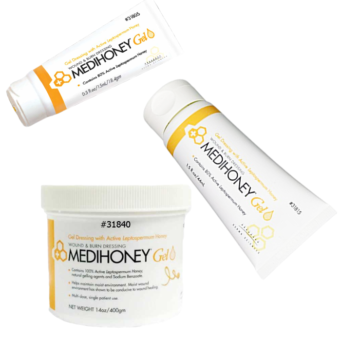 Medihoney Gel Wound & Burn Dressing Derma Sciences 31815, 31805, 31840