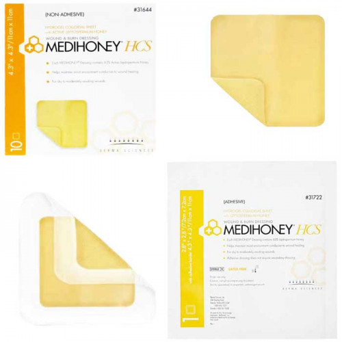 Medihoney HCS Hydrogel Colloidal Sheet Dressing Derma Sciences 31622