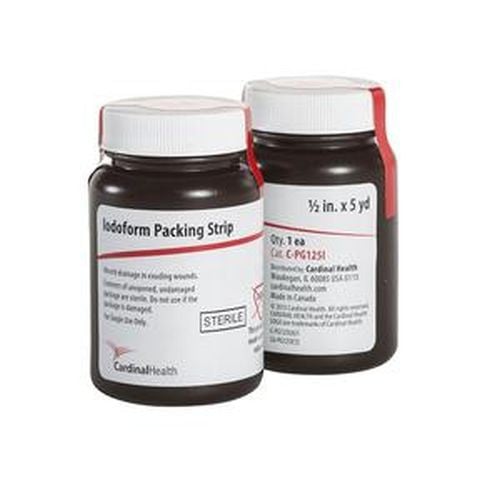 Cardinal Health CPG125I Iodoform Gauze 1/2 in x 5 yds Packing Strips