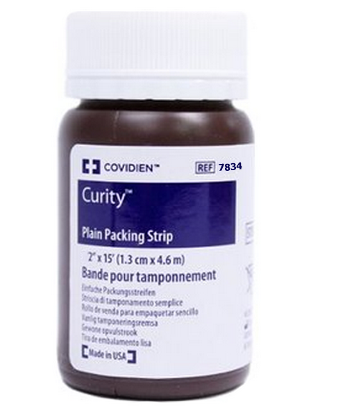 Curity 7834 Iodoform Gauze 2 in x 5 yds Packing Strips - Sterile