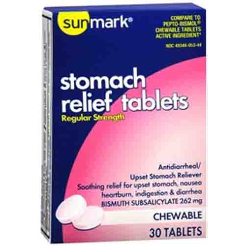 Sunmark Stomach Relief Chewable Tablets
