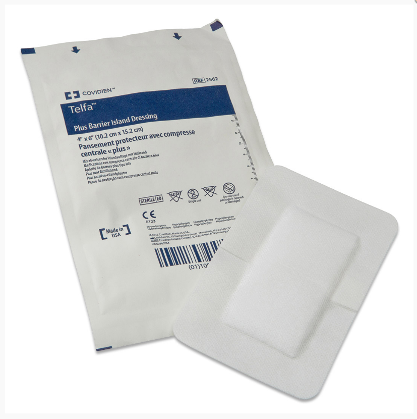 Covidien TELFA PLUS Barrier Island Dressing Vitality Medical