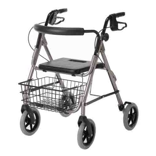 MedLine Guardian Deluxe Rollators with 8Inch Wheels G07887B, G07887R