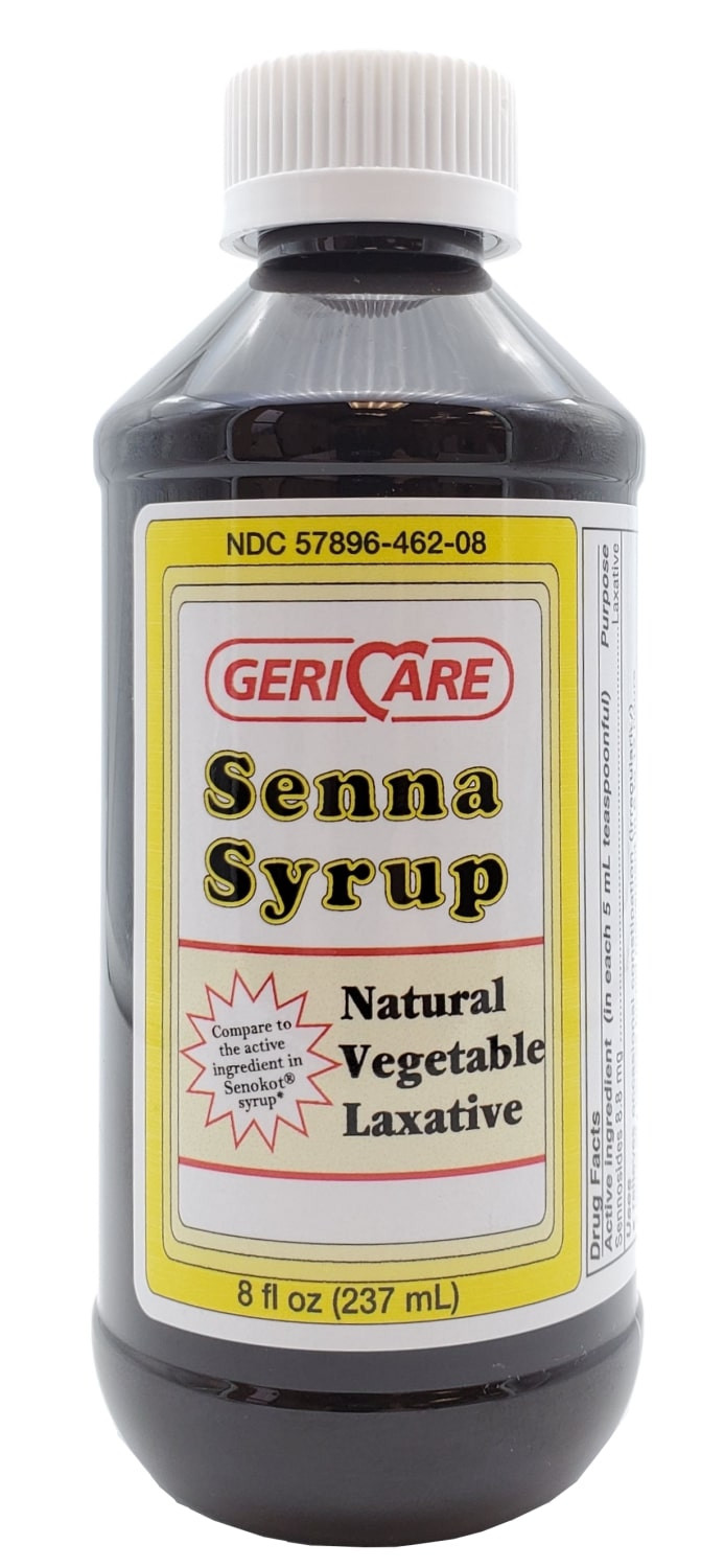 GeriCare Senna Syrup Natural Vegetable Laxative, 8 oz Q45108GCP Vitality Medical