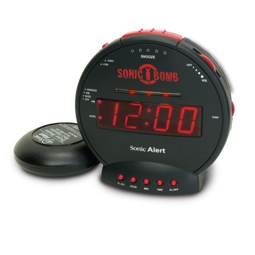 Sonic Alert Sonic Bomb SBB500ss Vibrating Alarm Clock Sonic Alert SA