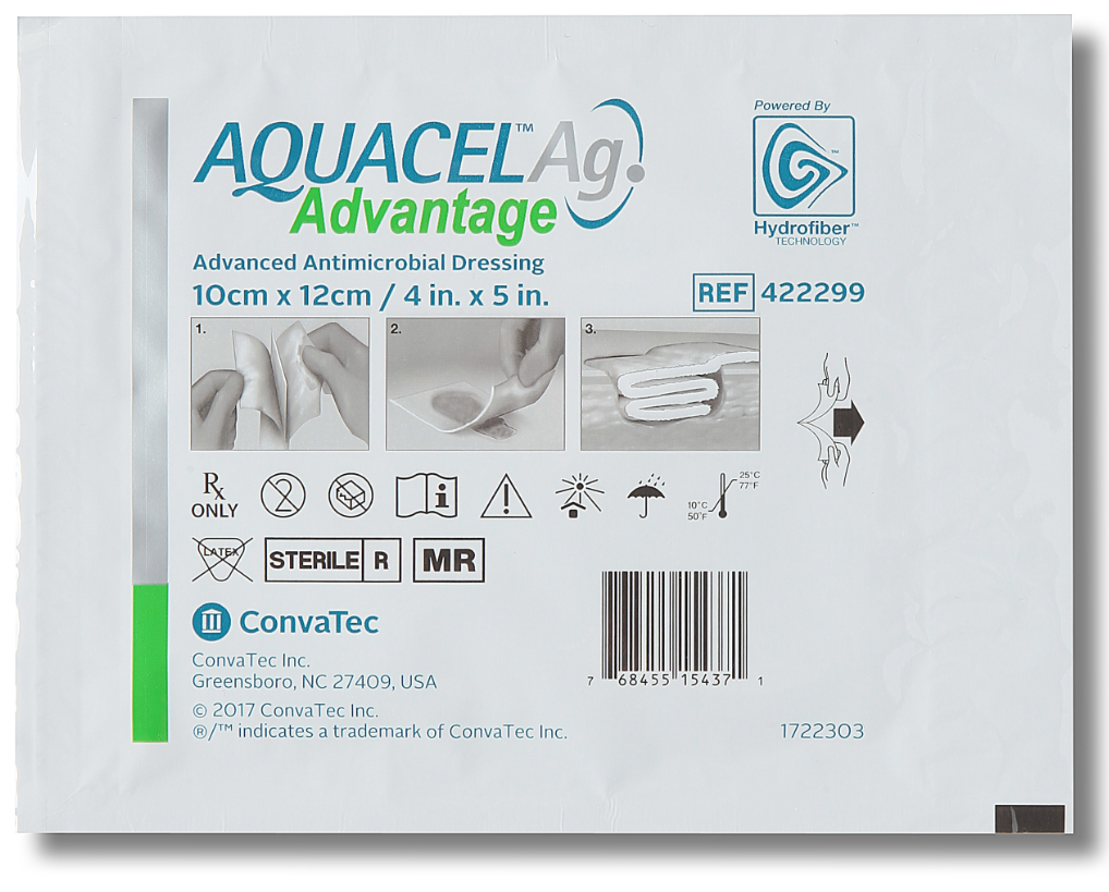 ConvaTec Aquacel Ag Advantage Wound Dressing