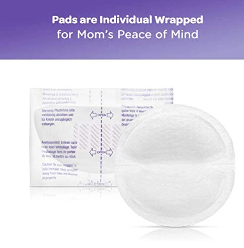 Lansinoh Pack of 60 Disposable Nursing Breast Pads Individually Wrapped