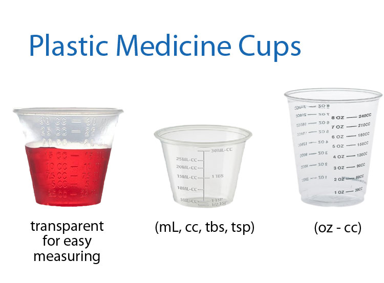 Two Ounce Measuring Cups with Rounded Brims for Medicine Dispensing or  Mixing or Portioning (50)