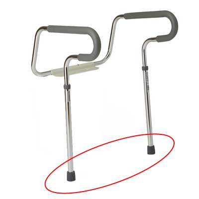 Toilet Safety Frame Rubber Crutch Tips