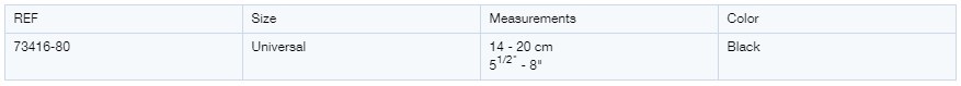 Size information for wrist support