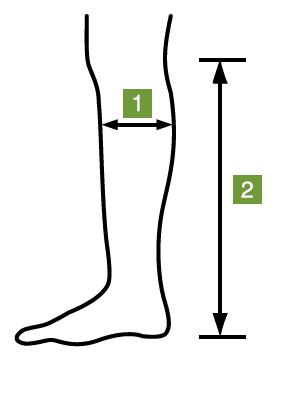 Knee Length Compression  Stocking Measurement Pattern