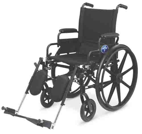 Medline Premium Ultra-lightweight Wheelchair with Swing-Back Desk-Length Arms