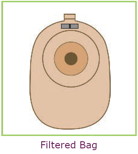 Filtered Ostomy Bag