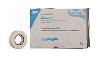 Micropore Surgical Tape 1/2 Inch Paper Tape 1.25 cm x 9.14 m/ 10 Yds