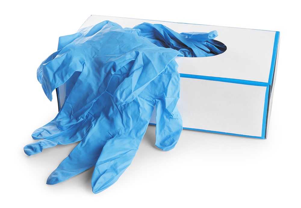 Box of Clean Surgical Gloves