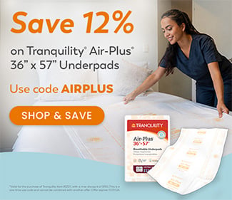 Tranquility AIR-Plus Breathable Underpads, 36 x 57 in. - Ultra Max Absorbency