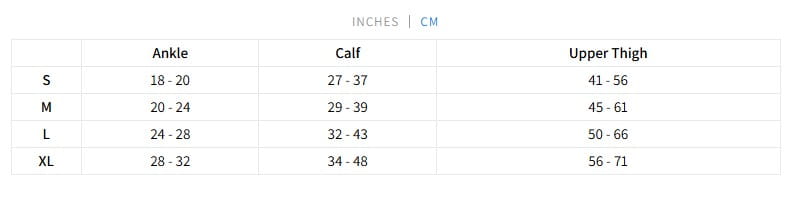 Size Chart - Centimeters