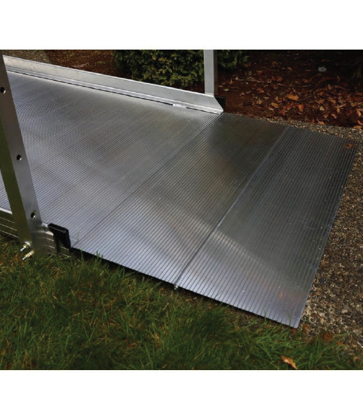 Ramp's extruded tread surface.