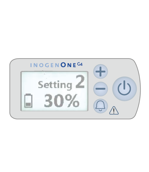 User-friendly interface portable oxygen concentrator.