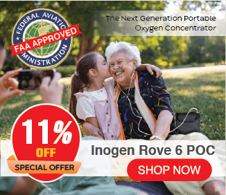 Inogen Rove 6 Portable Oxygen Concentrator - FAA Approved