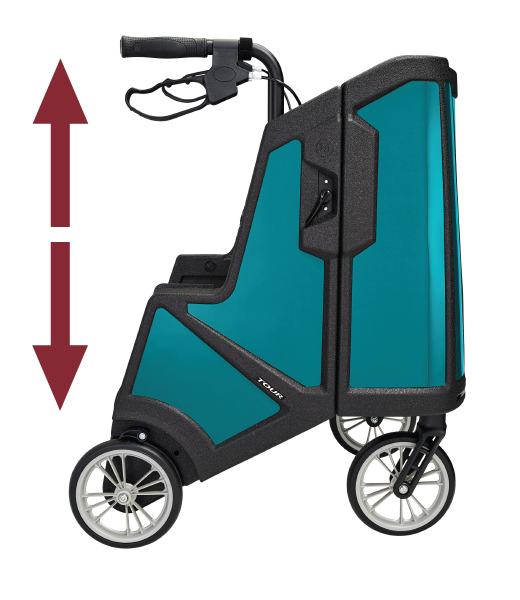 data-element= Ocean teal rollator