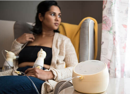 Convenient design makes breast pumping easy