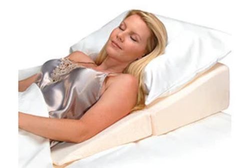 Woman sleeping on pillow