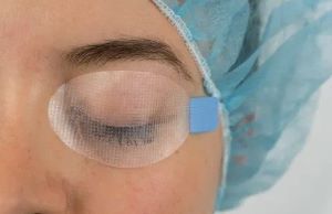 Eyegard Tab is used on a patient