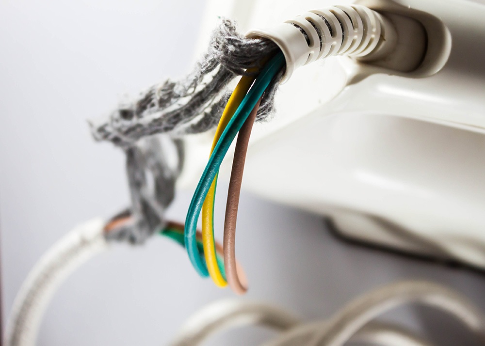 Frayed Power Cord
