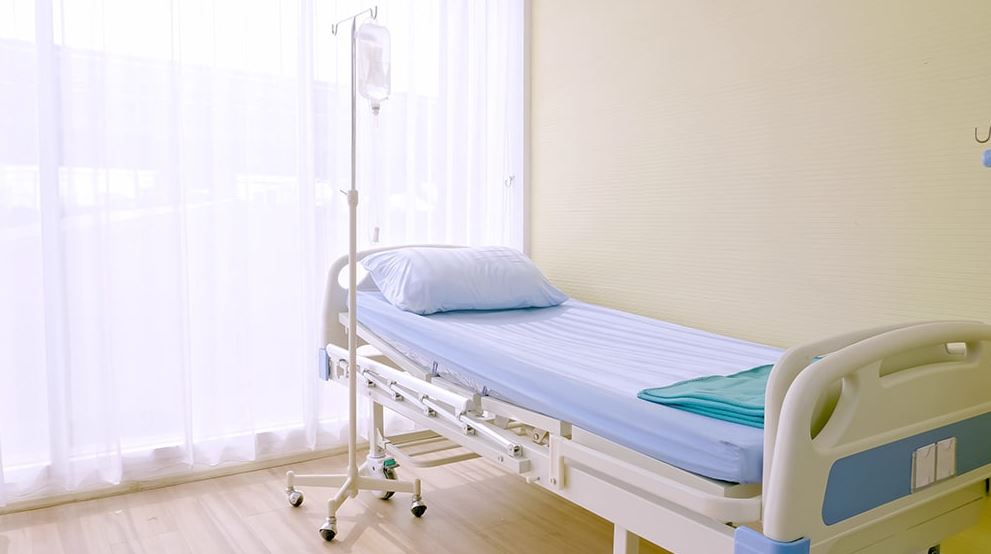 Hospital Bed Next to Window