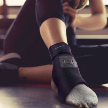 data-element= A foot and ankle wrap in use