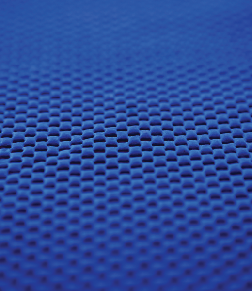 Stretch-resistant polyester fabric.