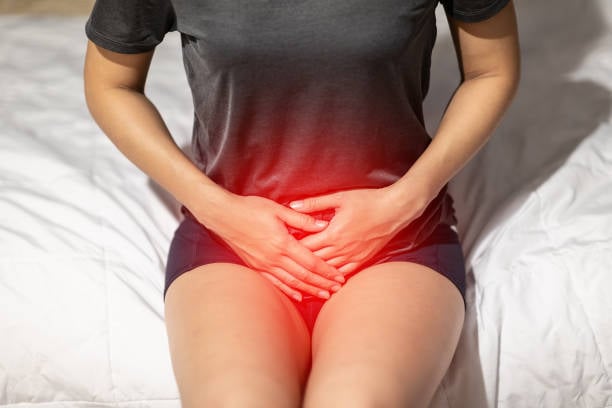 Woman with pelvic pain