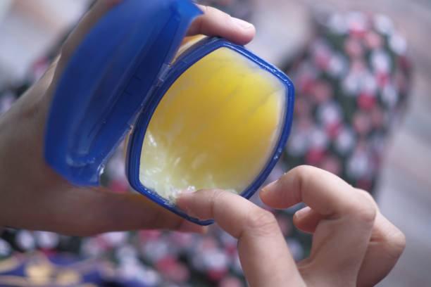 Woman using Vaseline