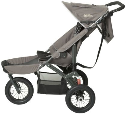 Side view of the stroller