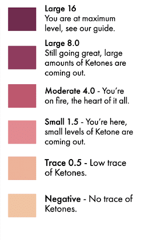 Ketone Chart