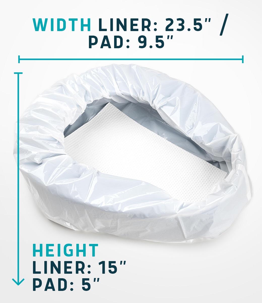 Universal bedpan fit.