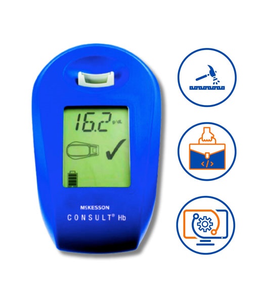 Durable and portable design on Hemoglobin Test Kit.