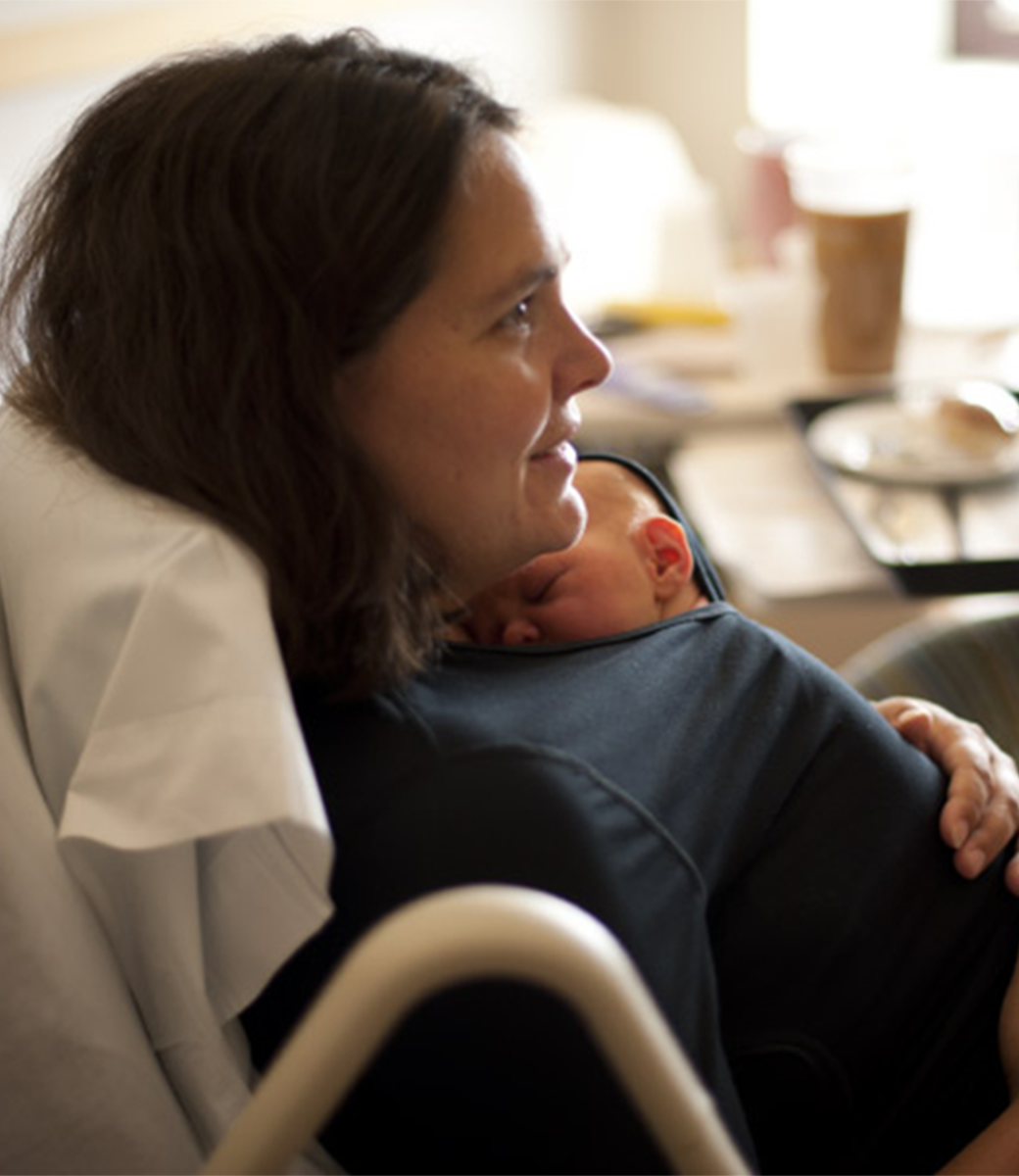 Pocket Newborn Carrier used in birth