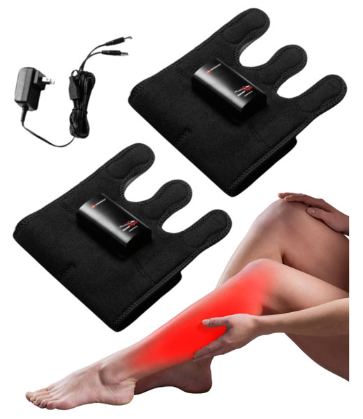 The cuffs simulate manual calf massage