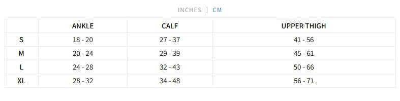 Size Chart - Centimeters