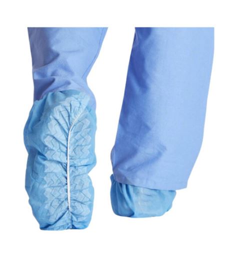 Medline Non-Skid Shoe Covers With Surged Seam.