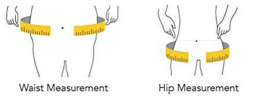How to measure waist and hips