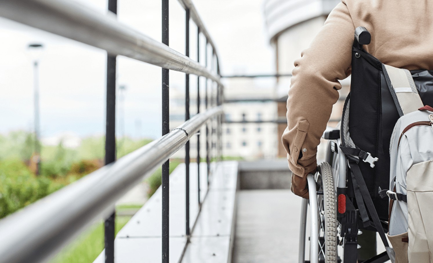 Wheelchair Ramp Handrails for Safety